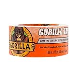 Gorilla Crystal Clear Tape, 1.88” x 18 yd...