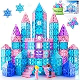 Magnetic Tiles 102pcs with 2 Stairs 2 Dolls...